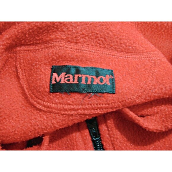 Marmot Mens Red Fleece Polartec Sweatshirt Pullover Half Zip Size XL Poly Blend - Picture 3 of 12